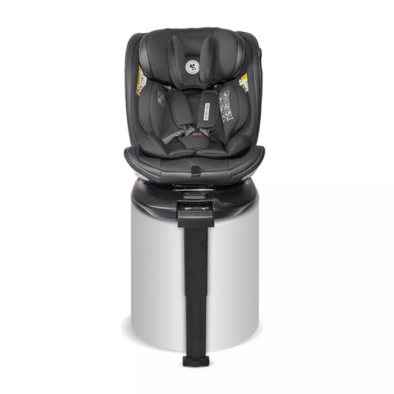 Scaun auto Estate, isofix, cu picior de sprijin, baza rotativa 360 grade, de la 0 luni pana la 12 ani, 40-150 cm, Negru Jasper 4