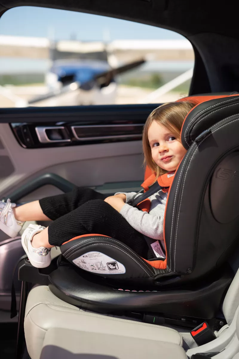 Scaun auto Estate, isofix, cu picior de sprijin, baza rotativa 360 grade, de la 0 luni pana la 12 ani, 40-150 cm, Negru Jasper 6
