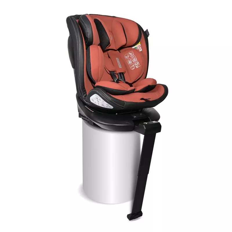 Scaun auto Estate, isofix, cu picior de sprijin, baza rotativa 360 grade, de la 0 luni pana la 12 ani, 40-150 cm, Ginger 1