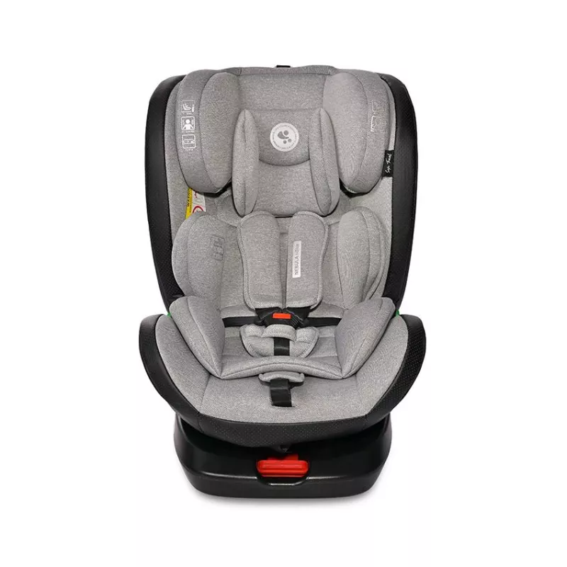 Scaun auto Nebula, i-Size, Isofix, baza rotativa, de la 0 luni pama la 12 ani, 40-150 cm, Gri 2