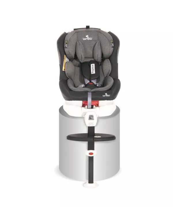 Scaun auto Pegasus, Isofix, rotativ 360 grade, Dark & Light Grey 4