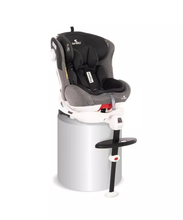 Scaun auto, Pegasus, Isofix, rotativ 360 grade, Light & Dark Grey 2