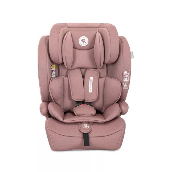 Scaun auto pentru copii, Adventure, i-Size, 15 Luni-12 Ani, 76-150 cm, Pink 2