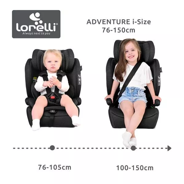 Scaun auto pentru copii, Adventure, i-Size, tetiera reglabila, 15 Luni-12 Ani, 76-150 cm, Green 8