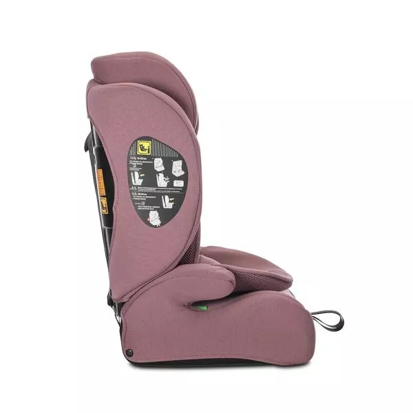 Scaun auto pentru copii, Adventure, i-Size, tetiera reglabila, 15 Luni-12 Ani, 76-150 cm, Pink 6