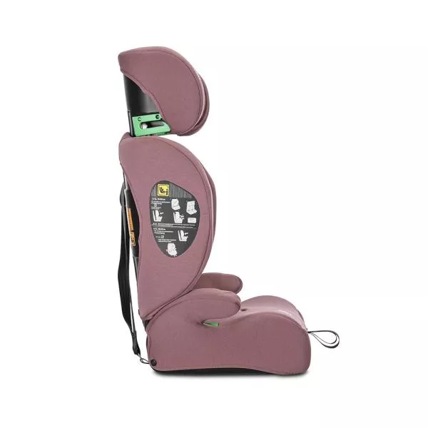 Scaun auto pentru copii, Adventure, i-Size, tetiera reglabila, 15 Luni-12 Ani, 76-150 cm, Pink 7