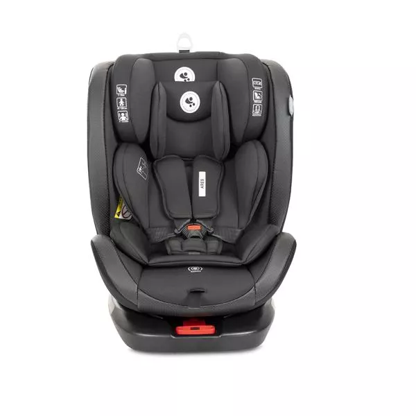 Scaun auto pentru copii, Ares, i-Size, Isofix, anti rebound bar, rotativ, 40-150 cm, 0 luni-12 ani, Black 2