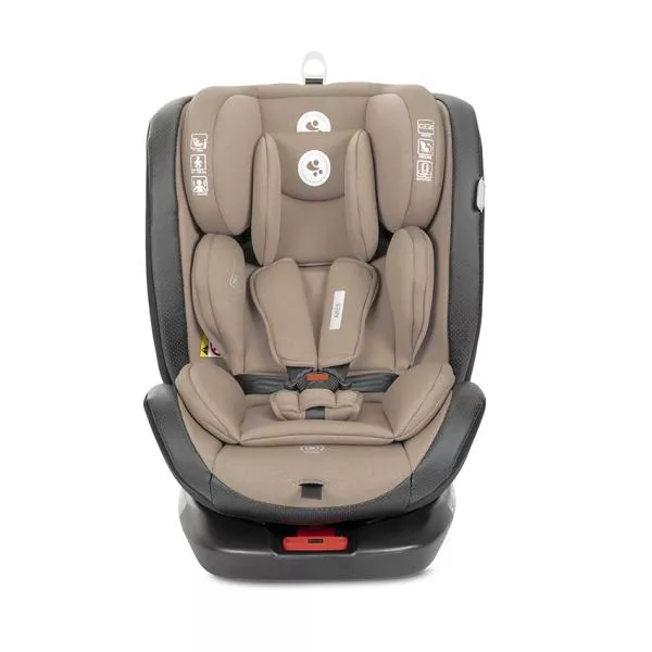 Scaun auto pentru copii, Ares, i-Size, Isofix, anti rebound bar, rotativ, 40-150 cm, 0 luni-12 ani, Beige 2