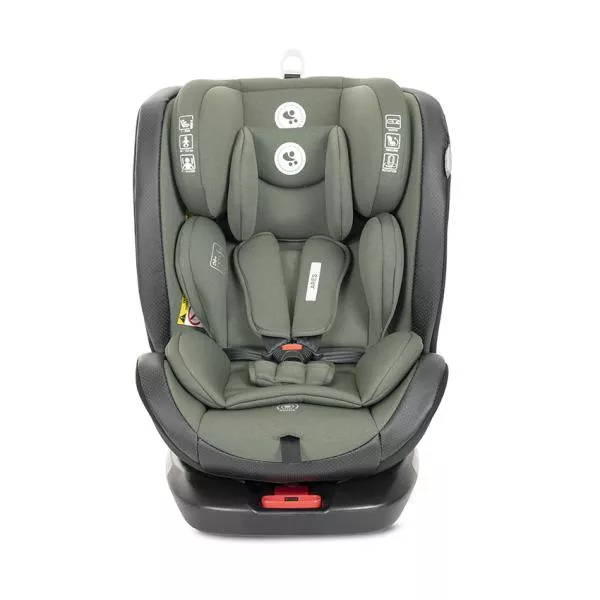 Scaun auto pentru copii, Ares, i-Size, Isofix, anti rebound bar, rotativ, 40-150 cm, 0 luni-12 ani, Green 2
