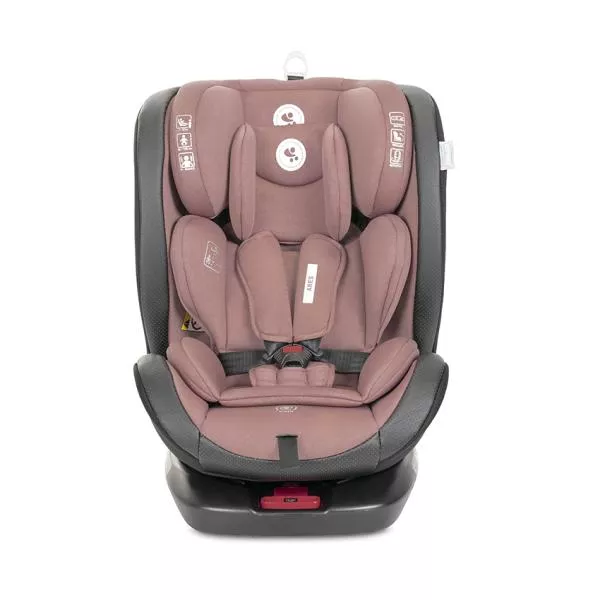 Scaun auto pentru copii, Ares, i-Size, Isofix, anti rebound bar, rotativ, 40-150 cm, 0 luni-12 ani, Pink 2