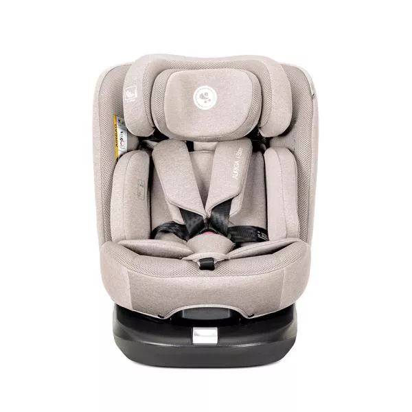 Scaun auto pentru copii, Auriga, i-Size, Isofix, anti rebound bar, rotativ 360, SPS, 0 luni-12 ani, 40-150 cm, Beige 4
