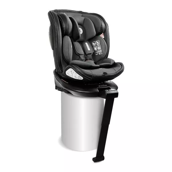 Scaun auto pentru copii, Estate, i-Size, Isofix, baza rotativa, picior de sprijin, 0 Luni-12 Ani, 40-150 cm, Grey 1