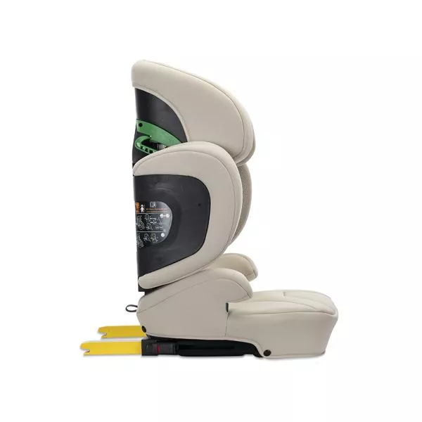 Scaun auto pentru copii, Growgo, Isofix, pliabil, protectii laterale extensibile, spatar reglabil, tetiera reglabila, 100-150 cm, 3-12 ani, Beige 4