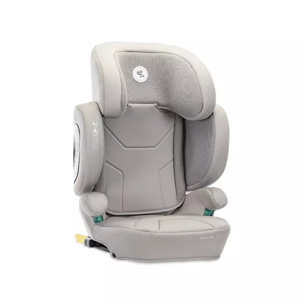 Scaun auto pentru copii, Growgo, Isofix, pliabil, protectii laterale extensibile, spatar reglabil, tetiera reglabila, 100-150 cm, 3-12 ani, Grey 2