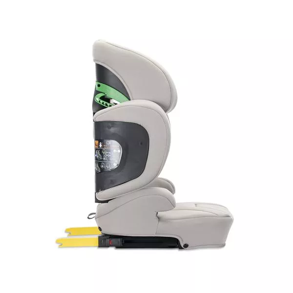 Scaun auto pentru copii, Growgo, Isofix, pliabil, protectii laterale extensibile, spatar reglabil, tetiera reglabila, 100-150 cm, 3-12 ani, Grey 4