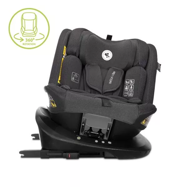 Scaun auto pentru copii, Imola, i-Size, Isofix, rotativ, 0 luni-12 ani, 40-150 cm, Black 3