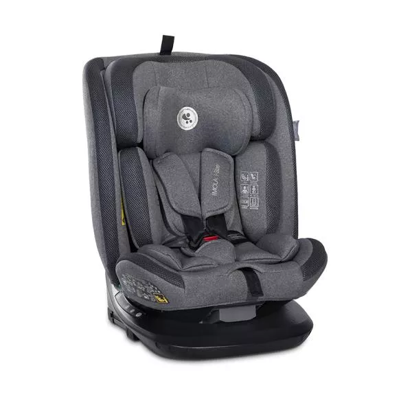 Scaun auto pentru copii, Imola, i-Size, Isofix, rotativ, 0 luni-12 ani, 40-150 cm, Grey 1