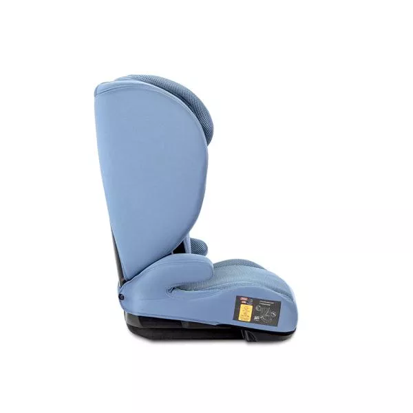 Scaun auto pentru copii, Nube Safe, protectie laterala EPS, tetiera reglabila, husa respirabila, 3-12 ani, 100-150 cm, Blue 4