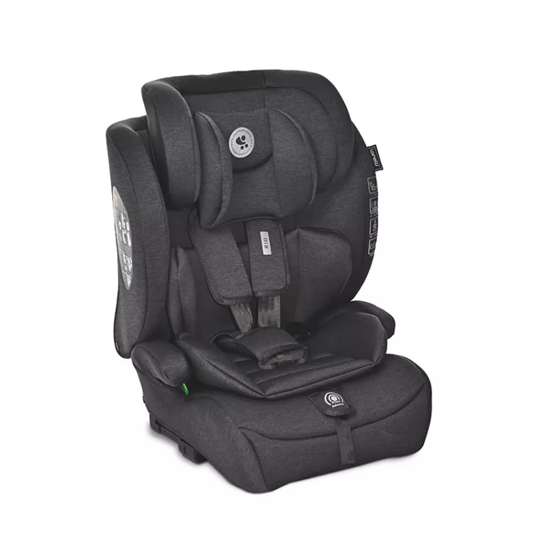 Scaun auto pentru copii Rio, i-Size, Isofix, 76-150 cm, 15 Luni-12 Ani, Black 1