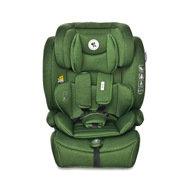 Scaun auto pentru copii Rio, i-Size, Isofix, 76-150 cm, 15 Luni-12 Ani, Green 2