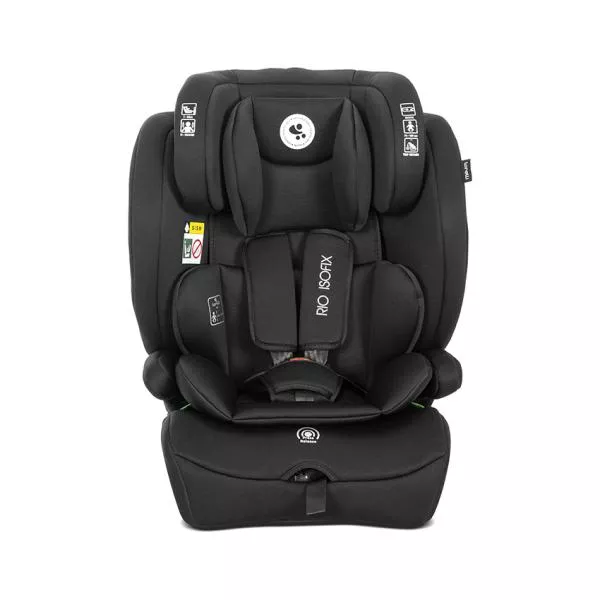 Scaun auto pentru copii, Rio, Isofix, 76-150 cm, 15 Luni-12 Ani, tetiera reglabila prin mecanism, Black 2