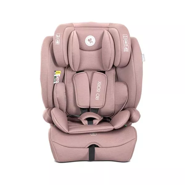 Scaun auto pentru copii, Rio, Isofix, 76-150 cm, 15 Luni-12 Ani, tetiera reglabila prin mecanism, Pink 2