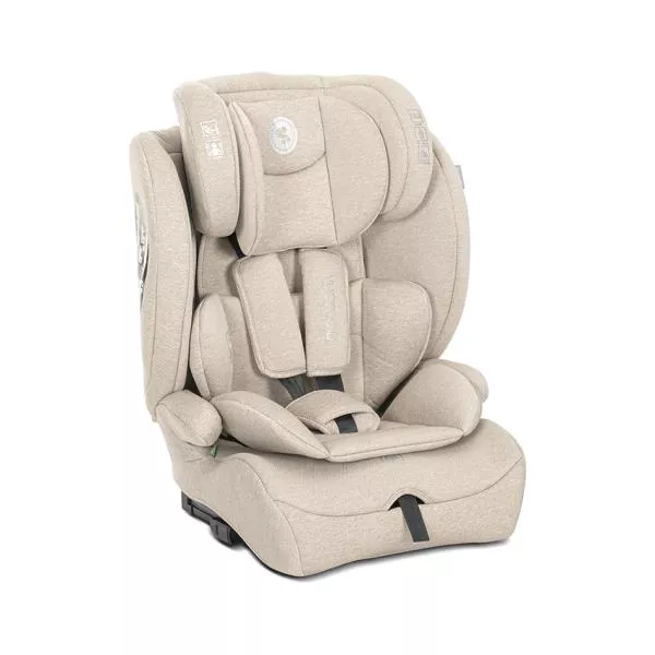 Scaun auto pentru copii, Rio, Isofix, 76-150 cm, 15 Luni-12 Ani, tetiera reglabila prin mecanism, Beige new 1