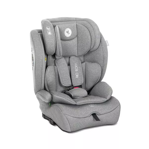 Scaun auto pentru copii, Rio, Isofix, 76-150 cm, 15 Luni-12 Ani, tetiera reglabila prin mecanism, Grey 1