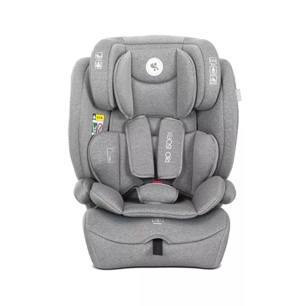 Scaun auto pentru copii, Rio, Isofix, 76-150 cm, 15 Luni-12 Ani, tetiera reglabila prin mecanism, Grey 2