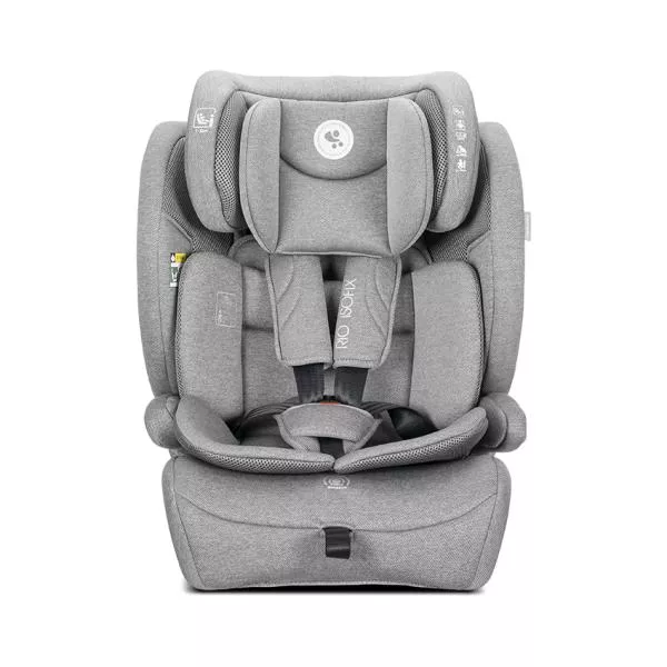 Scaun auto pentru copii, Rio, Isofix, 76-150 cm, 15 Luni-12 Ani, tetiera reglabila prin mecanism Grey 2