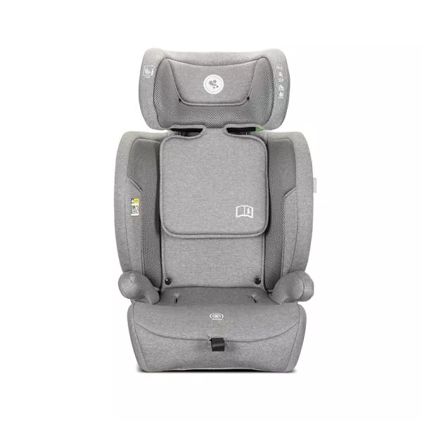 Scaun auto pentru copii, Rio, Isofix, 76-150 cm, 15 Luni-12 Ani, tetiera reglabila prin mecanism Grey 6