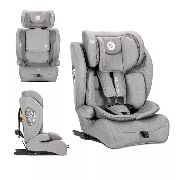 Scaun auto pentru copii, Rio, Isofix, 76-150 cm, 15 Luni-12 Ani, tetiera reglabila prin mecanism Grey 1