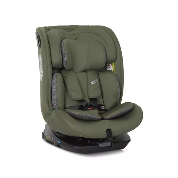 Scaun auto pentru copii, Rodeo, i-Size, Isofix, rotativ, 0 luni-12 ani, 40-150 cm, Green & Grey 1