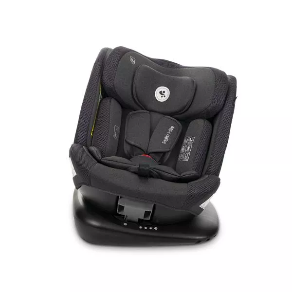 Scaun auto pentru copii, Sagitta, i-Size, rotativ 360, protectie laterala SPS, spatar reglabil, 0-12 ani,  40-150 cm, SPS, Black 5