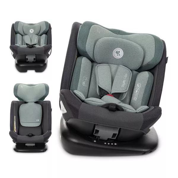 Scaun auto pentru copii, Sagitta, i-Size, rotativ 360, protectie laterala SPS, spatar reglabil, 0-12 ani,  40-150 cm, SPS, Green 1