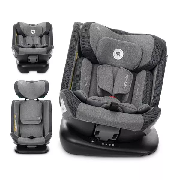 Scaun auto pentru copii, Sagitta, i-Size, rotativ 360, protectie laterala SPS, spatar reglabil, 0-12 ani,  40-150 cm, SPS, Grey 1