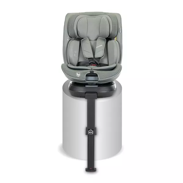 Scaun auto pentru copii, Solaris, i-Size, Isofix, picior de sprijin, rotativ 360, 40-150 cm, 0 luni-12 ani, Green 3