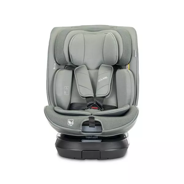 Scaun auto pentru copii, Solaris, i-Size, Isofix, picior de sprijin, rotativ 360, 40-150 cm, 0 luni-12 ani, Green 6
