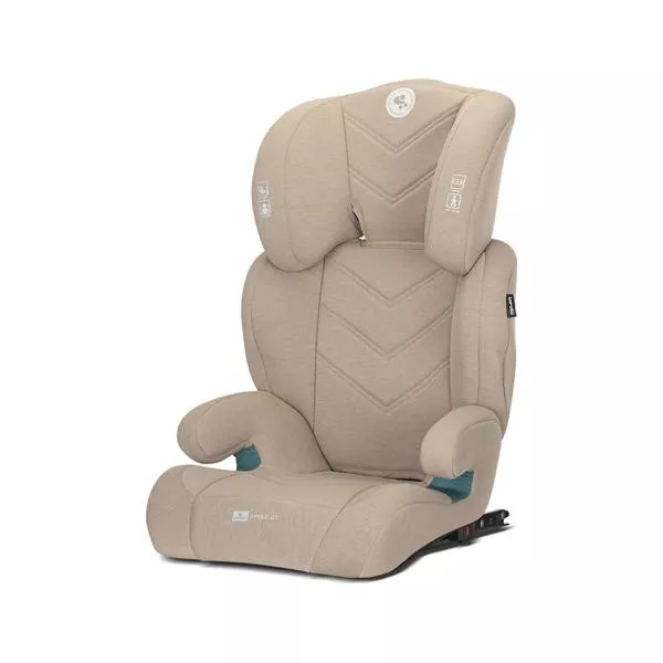 Scaun auto pentru copii, Speed GT, i-Size, Isofix, poate fi folosit ca inaltator auto, 3-12 Ani, 100-150 cm, Beige 3