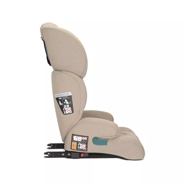 Scaun auto pentru copii, Speed GT, i-Size, Isofix, poate fi folosit ca inaltator auto, 3-12 Ani, 100-150 cm, Beige 4