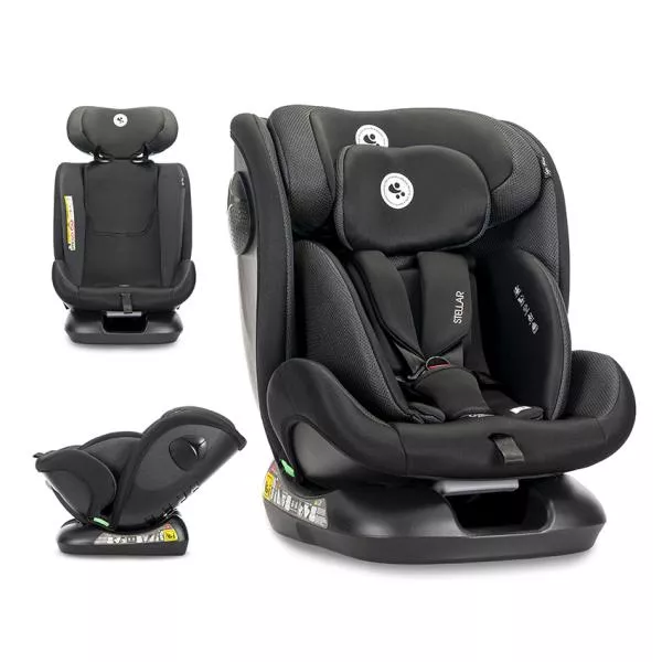 Scaun auto pentru copii, Stellar, tetiera reglabila, spatar reglabil, 0-12 ani,  40-150 cm, SPS, Black 1