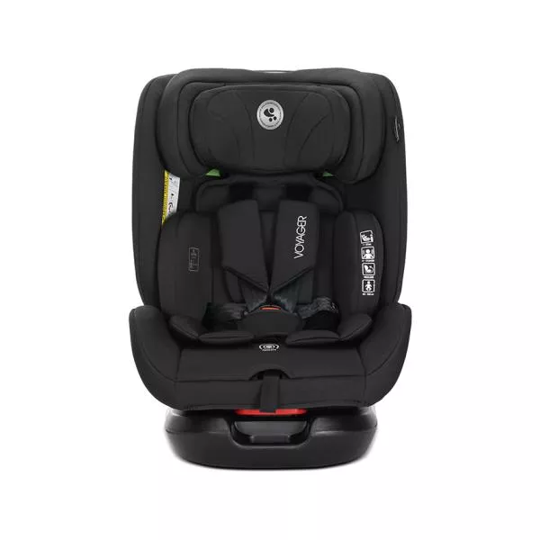 Scaun auto pentru copii, Voyager, i-Size, inclusa pernuta de calatorie, 0 luni-12 ani, 40-150 cm, Black 3