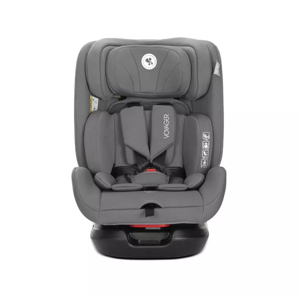 Scaun auto pentru copii, Voyager, i-Size, inclusa pernuta de calatorie, 0 luni-12 ani, 40-150 cm, Grey 3