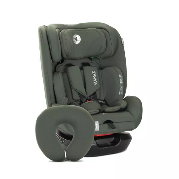 Scaun auto pentru copii, Voyager, i-Size, inclusa pernuta de calatorie, 0 luni-12 ani, 40-150 cm, Green 1
