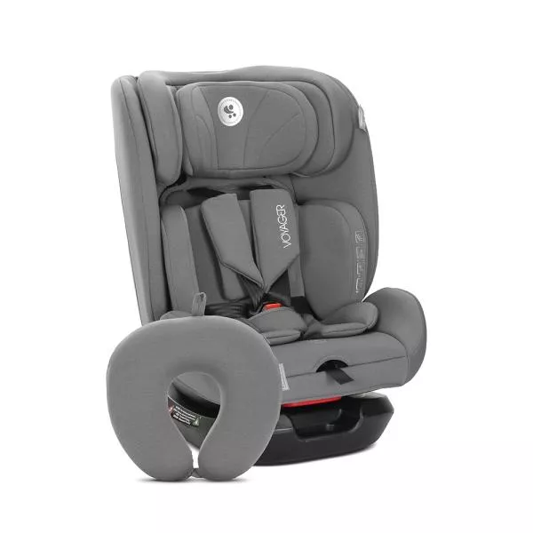 Scaun auto pentru copii, Voyager, i-Size, inclusa pernuta de calatorie, tetiera reglabila, 0 luni-12 ani, 40-150 cm, Grey 1