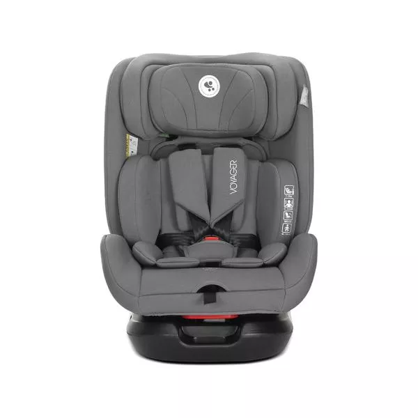 Scaun auto pentru copii, Voyager, i-Size, inclusa pernuta de calatorie, tetiera reglabila, 0 luni-12 ani, 40-150 cm, Grey 3