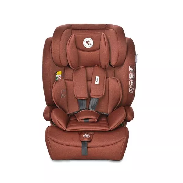 Scaun auto pentru copii, Rio, Isofix, 76-150 cm, 15 Luni-12 Ani, tetiera reglabila prin mecanism, Ginger 2