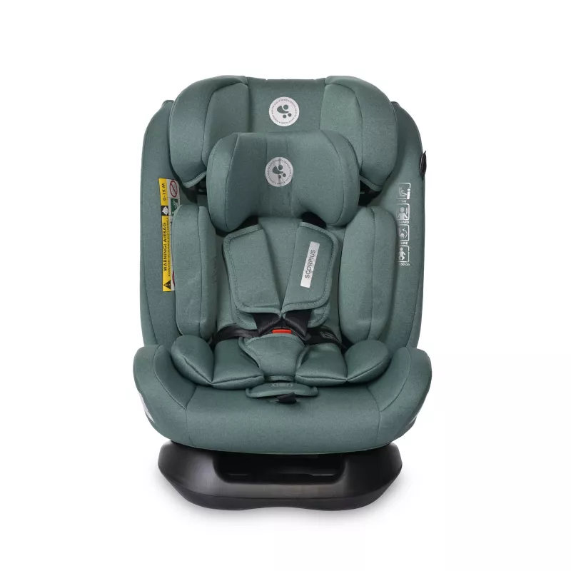 Scaun auto Scorpius, i-Size, de la 0 luni pana la 12 ani, 40-150 cm, Verde Pin 2