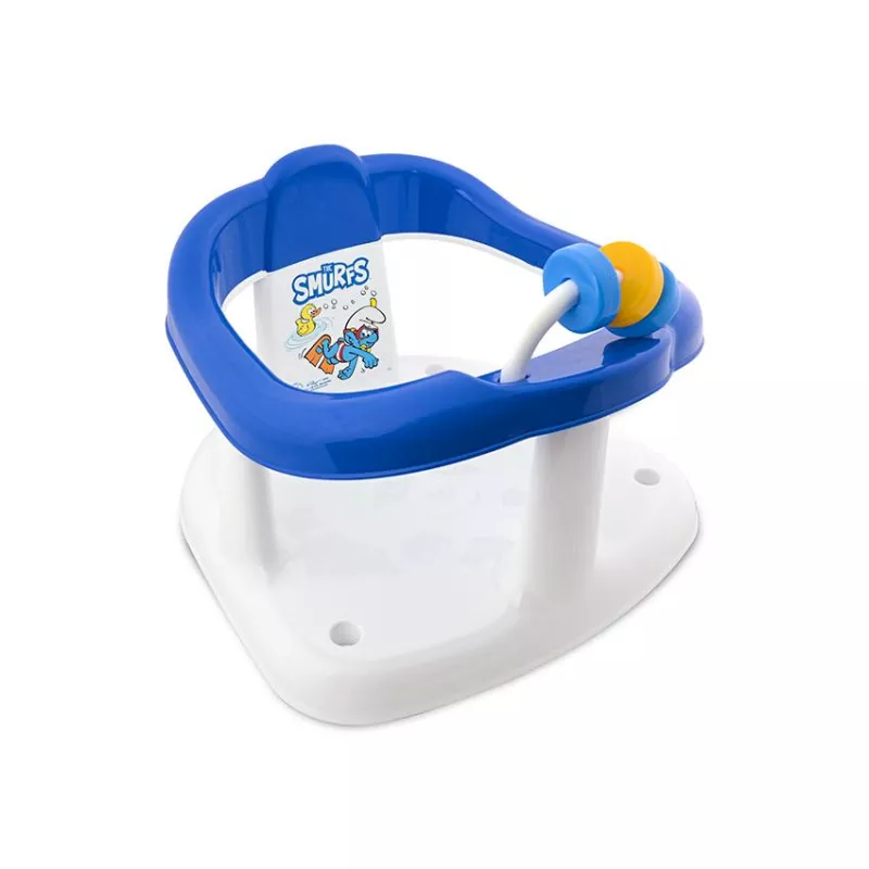 Scaun de baie pentru bebe, antiderapant, Strumfi White 1