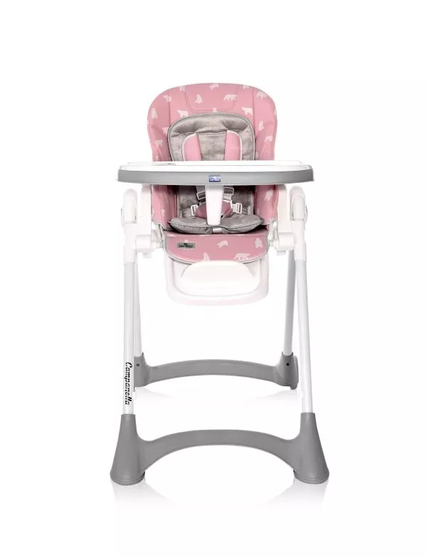 Scaun de masa, Campanella, reglabila, 6-36 luni, Pink Bears 2